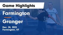 Farmington  vs Granger  Game Highlights - Dec. 28, 2023