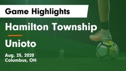 Hamilton Township  vs Unioto  Game Highlights - Aug. 25, 2020
