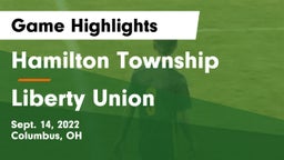 Hamilton Township  vs Liberty Union Game Highlights - Sept. 14, 2022