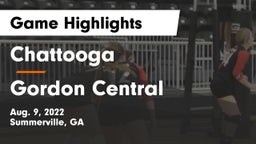 Chattooga  vs Gordon Central   Game Highlights - Aug. 9, 2022