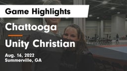 Chattooga  vs Unity Christian Game Highlights - Aug. 16, 2022