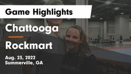 Chattooga  vs Rockmart  Game Highlights - Aug. 23, 2022