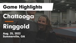 Chattooga  vs Ringgold Game Highlights - Aug. 25, 2022