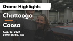 Chattooga  vs Coosa  Game Highlights - Aug. 29, 2022