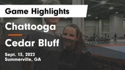 Chattooga  vs Cedar Bluff Game Highlights - Sept. 13, 2022