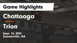 Chattooga  vs Trion Game Highlights - Sept. 15, 2022