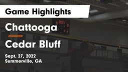 Chattooga  vs Cedar Bluff Game Highlights - Sept. 27, 2022