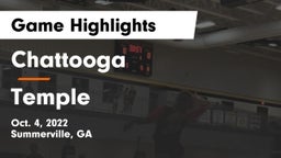 Chattooga  vs Temple Game Highlights - Oct. 4, 2022