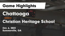 Chattooga  vs Christian Heritage School Game Highlights - Oct. 6, 2022