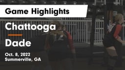 Chattooga  vs Dade Game Highlights - Oct. 8, 2022
