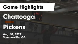 Chattooga  vs Pickens Game Highlights - Aug. 31, 2023
