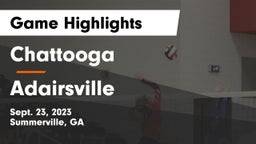 Chattooga  vs Adairsville Game Highlights - Sept. 23, 2023