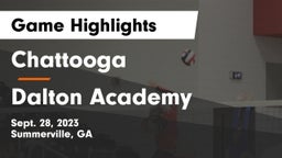 Chattooga  vs Dalton Academy Game Highlights - Sept. 28, 2023