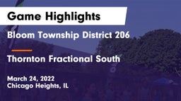 Bloom Township  District 206 vs Thornton Fractional South  Game Highlights - March 24, 2022