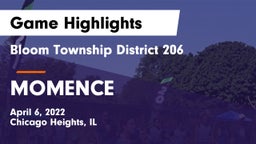 Bloom Township  District 206 vs MOMENCE  Game Highlights - April 6, 2022