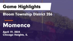 Bloom Township  District 206 vs Momence  Game Highlights - April 19, 2024