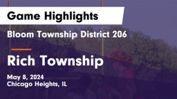 Bloom Township  District 206 vs Rich Township  Game Highlights - May 8, 2024