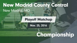 Matchup: New Madrid County Ce vs. Championship 2016
