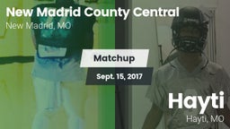 Matchup: New Madrid County Ce vs. Hayti  2017