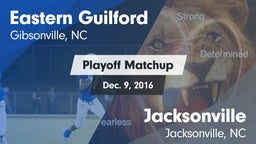 Matchup: Eastern Guilford vs. Jacksonville  2016