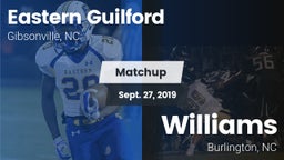 Matchup: Eastern Guilford vs. Williams  2019