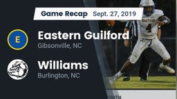 Recap: Eastern Guilford  vs. Williams  2019