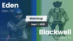 Matchup: Eden vs. Blackwell  2018