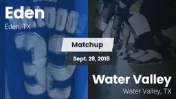 Matchup: Eden vs. Water Valley  2018