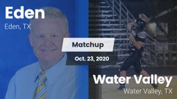 Matchup: Eden vs. Water Valley  2020