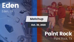 Matchup: Eden vs. Paint Rock  2020