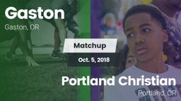 Matchup: Gaston vs. Portland Christian  2018