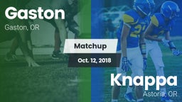 Matchup: Gaston vs. Knappa  2018
