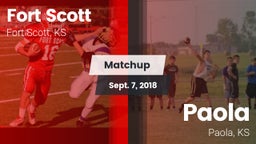 Matchup: Fort Scott vs. Paola  2018