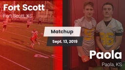 Matchup: Fort Scott vs. Paola  2019