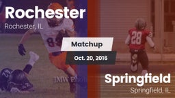 Matchup: Rochester High vs. Springfield  2016