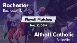 Matchup: Rochester High vs. Althoff Catholic  2016