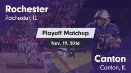 Matchup: Rochester High vs. Canton  2016