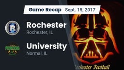 Recap: Rochester  vs. University  2017