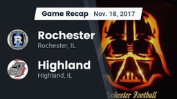 Recap: Rochester  vs. Highland  2017