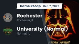 Recap: Rochester  vs. University (Normal)  2022