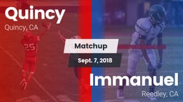 Matchup: Quincy vs. Immanuel  2018