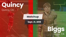 Matchup: Quincy vs. Biggs  2018