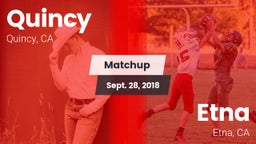 Matchup: Quincy vs. Etna  2018