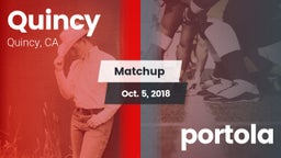 Matchup: Quincy vs. portola 2018