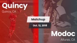Matchup: Quincy vs. Modoc  2018
