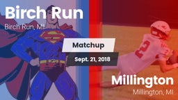 Matchup: Birch Run vs. Millington  2018