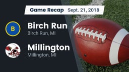 Recap: Birch Run  vs. Millington  2018