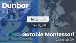 Matchup: Dunbar vs. Gamble Montessori  2017