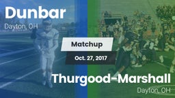 Matchup: Dunbar vs. Thurgood-Marshall  2017