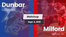 Matchup: Dunbar vs. Milford  2019